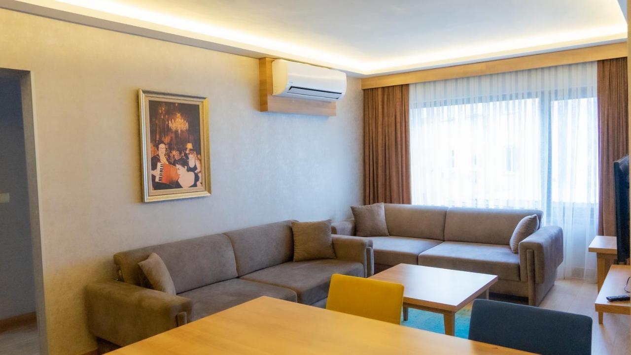 Bursa Suites Apart Otel Exterior photo A living room in a hotel